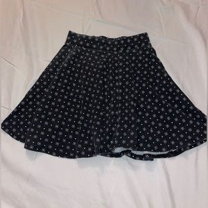 Black SO Skirt with White Squares. Size: XS